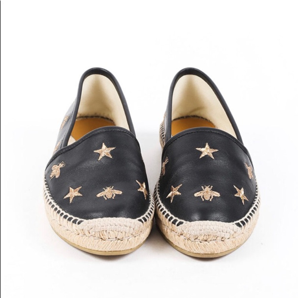 GUCCI Bee Gold Star Espadrilles